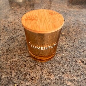 Rose Gold Vanilla Butter Candle in Mirror Glass Bamboo Lid